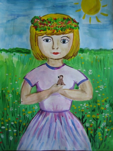 Рисунок на тему детство