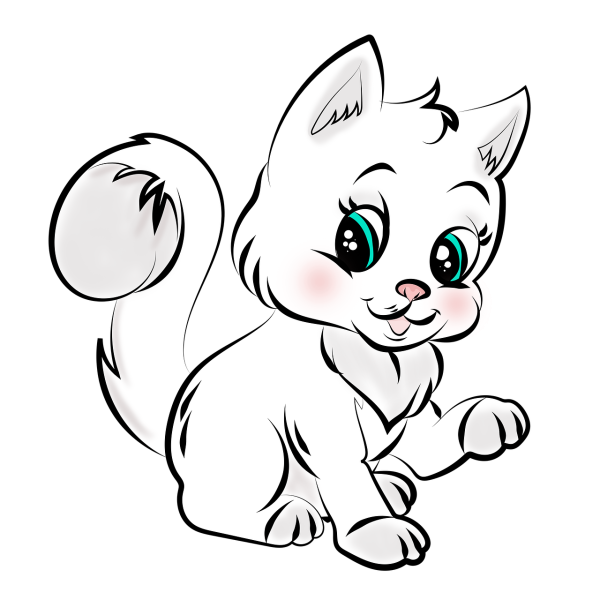 Кошечка рисунок