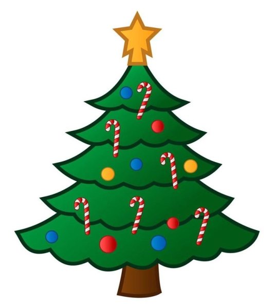 Нарисовать новогоднюю елку