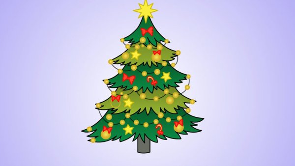 Стилизованное изображение елки