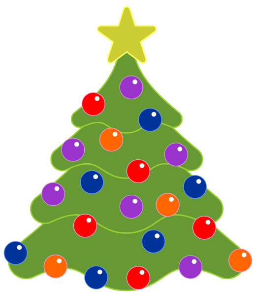 Нарисованная елка на белом фоне