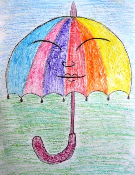 Рисование зонта