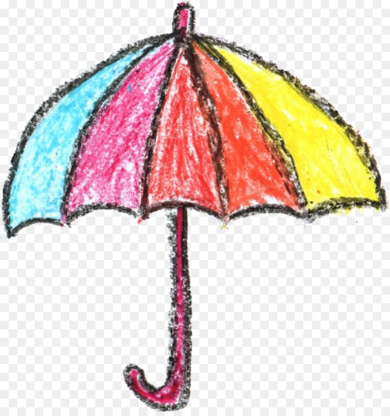 Рисование разноцветные зонтики