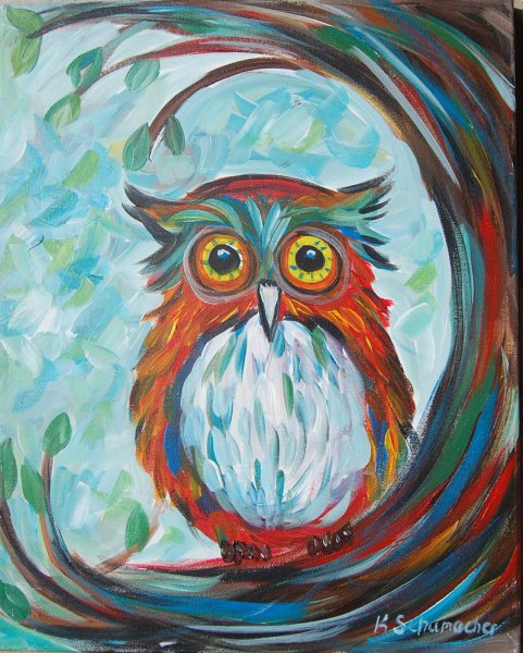 Сова акрилом для детей