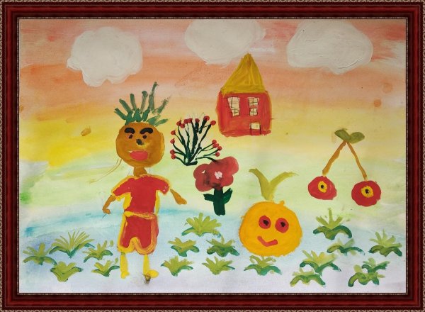 Аппликация Чиполлино для детского сада