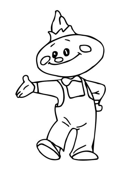 Герои Чиполлино раскраска