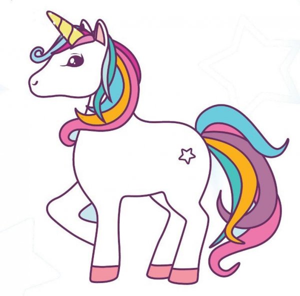 Единорог для срисовки
