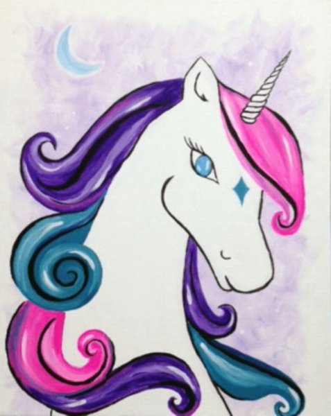Детские рисунки единорога