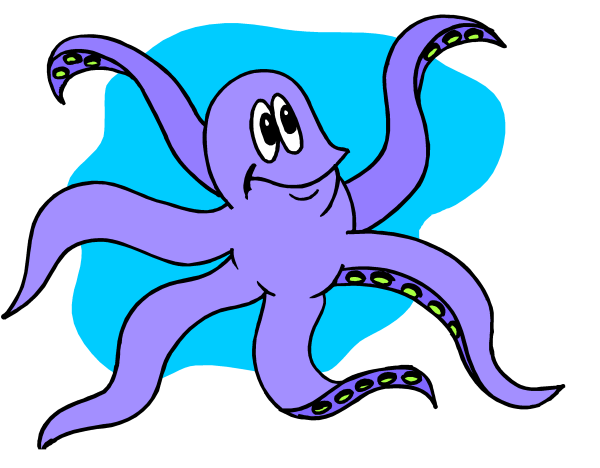 Осьминог рисунок