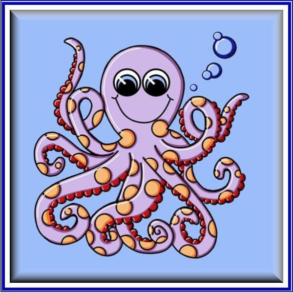 Осьминожка мультяшный