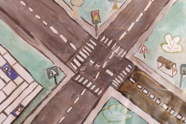 Рисование перекресток