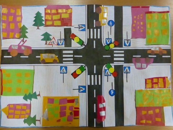 Нарисовать перекресток