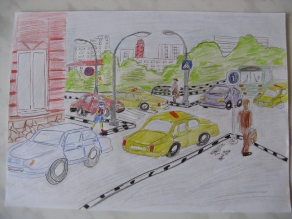 Перекресток детский рисунок