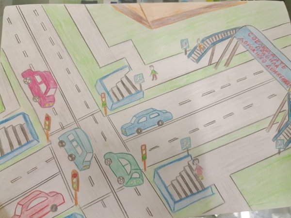 Перекресток детский рисунок