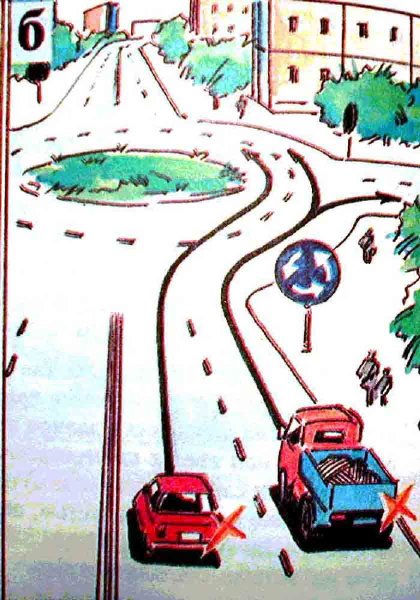 Макет дороги с перекрестком