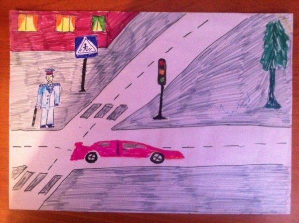 Мультяшная дорога в городе