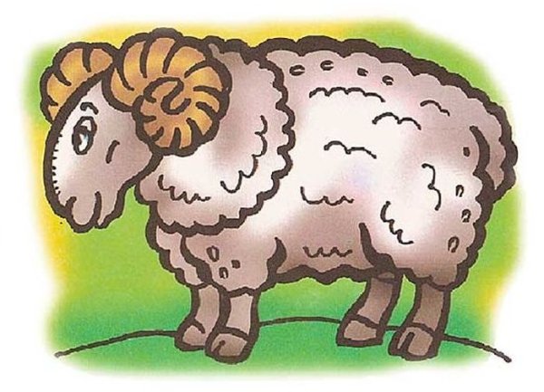 Овца мультяшная