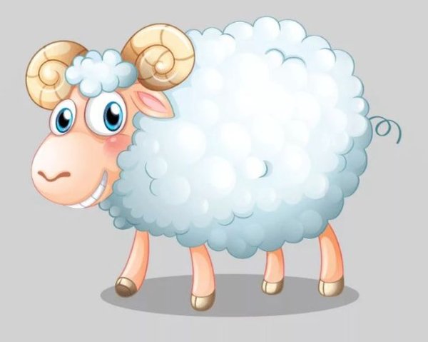 Барашек мультяшный