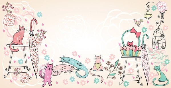 Детские векторные фоны