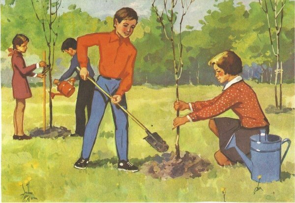 Детские рисунки на тему труд