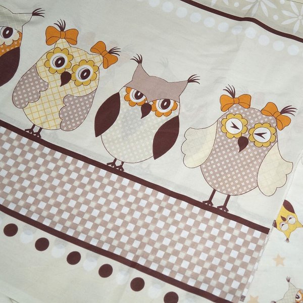 Ткань с совами