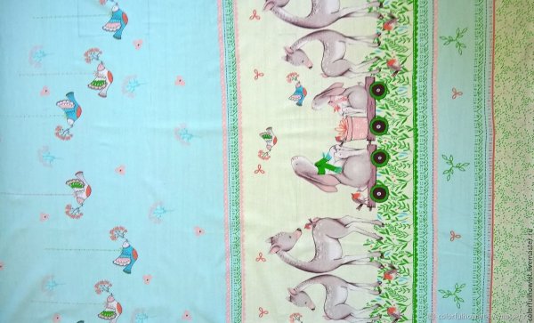 Ткань с детским рисунком