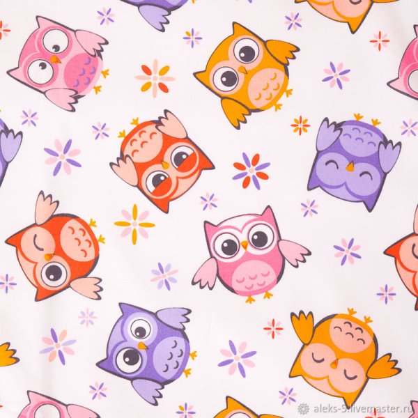 Ткань Совушки