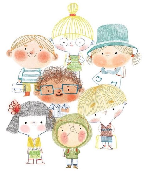 Стильные детские иллюстрации