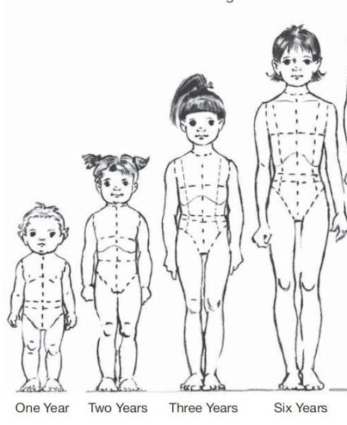 Пропорции детской фигуры