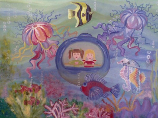 Рисование сказочный подводный мир