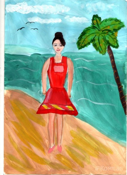 Портрет девушки вектор