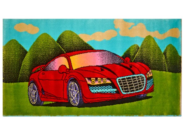 Детский ковер с машинками