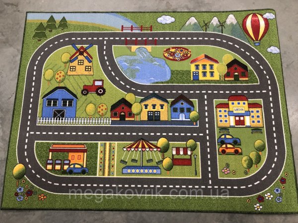 Ковёр детский дороги 170 1.5x2 м полиамид