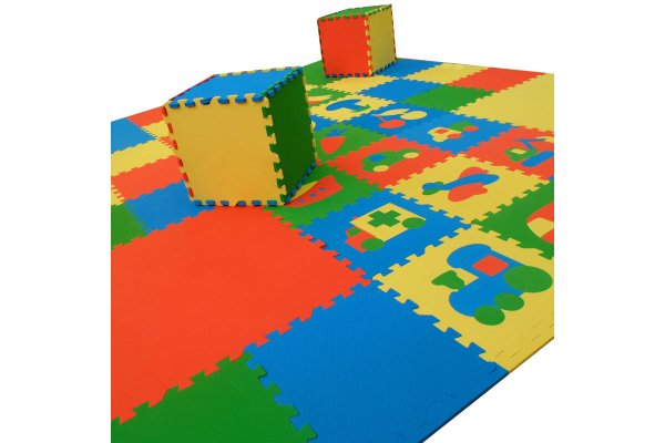 Коврик-пазл ЭКОПОЛИМЕРЫ транспорт + сад-огород