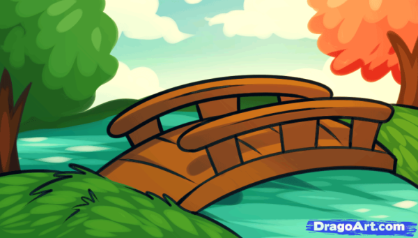 Мостик мультяшный