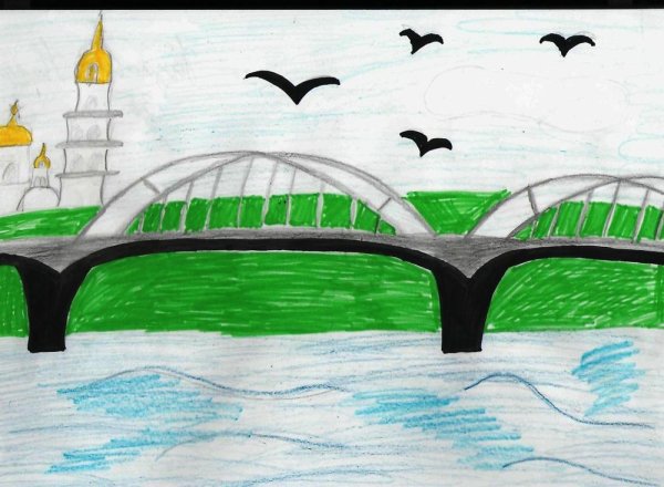 Детские рисунки мостов