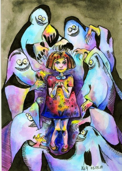 Детские страхи иллюстрации