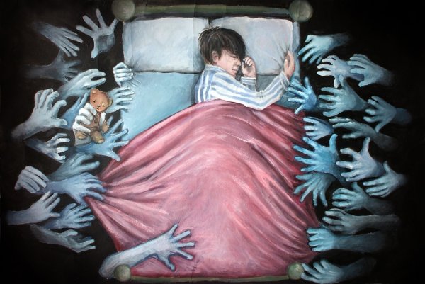 Рисунки детей на тему страх