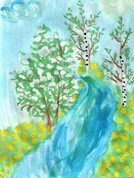 Иллюстрацию Сергея Александровича Есенина черемуха