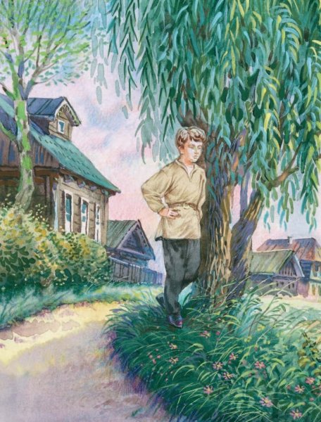 Сергей Есенин на природе