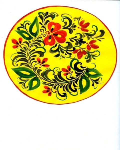 Рисование Хохломская роспись