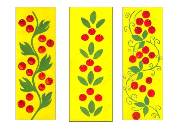 Хохломская роспись орнамент в полосе