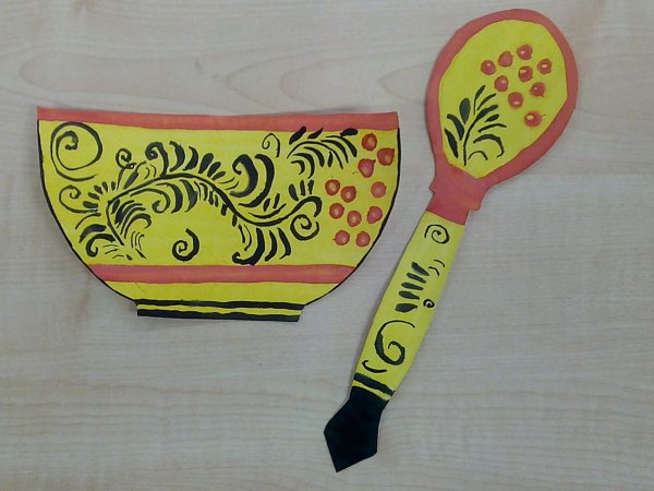 Хохлома в подготовительной группе