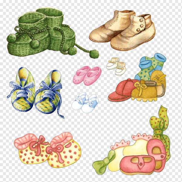 Нарисованная детская обувь