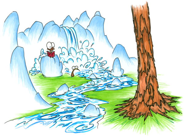 Ручеек мультяшный