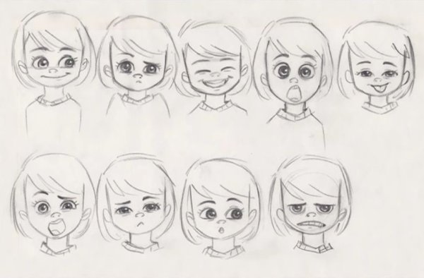 Мимика ребенка для рисования