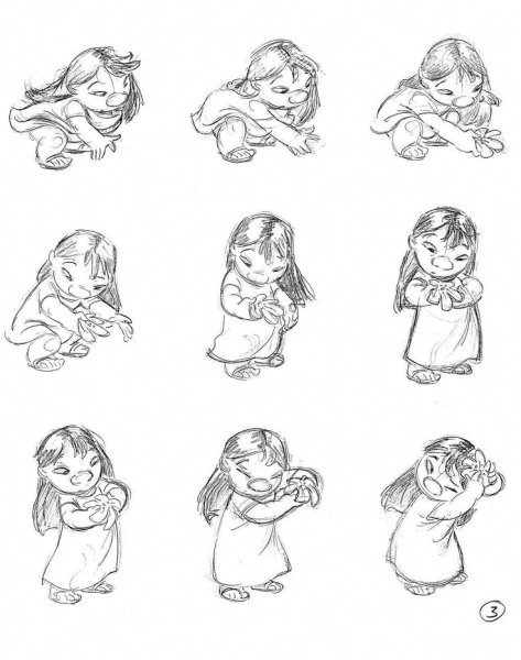 Позы для рисования детей