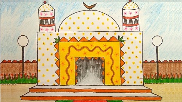 Детский рисунок мечети