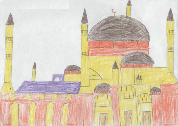 Мечеть рисунок для детей