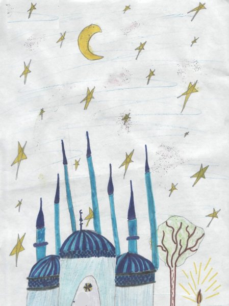 Рисунок на тему мечеть